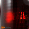 Fits 97-04 Dodge Dakota LED Halo Black Smoked Headlights+Red Smoked Tail Lights