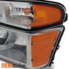 Fit 04-12 Chevy Colorado GMC Canyon Black Headlights + Tail Lights  2004-2012