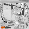 Fit 99-04 Jeep Grand Cherokee Clear Headlights + Red Tail Lights Replacement