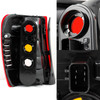 Fit 99-04 Jeep Grand Cherokee Black Headlights + Red Tail Lights Replacement