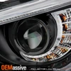 For 2014-2022 InFiniti Q50 w/o AFS LED Projector Black Headlight Pair Left+Right