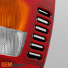 Fit 99-04 Grand Cherokee Black Amber Headlights + Red Tail Lights Replacement