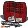 Fits Red Clear 00-06 Suburban Tahoe Yukon Denali LED Tail Lights+ LED 3Rd Brake