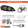 [Black LED Housing]Fit 06-13 Chevy Impala Halo Projector Headlights + Tail Light