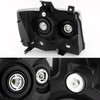 Fit 2007-2014 Chevy Suburban Tahoe Black Headlights+Black Smoked LED Tail Lights