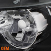 Fit 2007-2014 Chevy Suburban Tahoe Black Headlights+Black Smoked LED Tail Lights