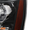 Fit 2007-2014 Chevy Suburban Tahoe Black Headlights+Black Smoked LED Tail Lights