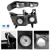 Fits 2004-2012 Chevy Colorado | GMC Canyon Black Headlights + Dark Red Tail Lamp