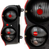 Fit 04-06 Dodge Durango Smoke Amber Lens Headlights + Dark Red Tail Lights
