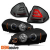 For 06-13 Chevy Impala Halo Projector LED Headlights +Tail Lamps Smoke Housing