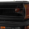 Fit 04-12 Colorado Black Smoke Headlights+Tail Lights+Smoke LED 3rd Brake Light