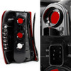 Fit 99-04 Jeep Grand Cherokee Black Headlights +Dark Red Tail Lights Replacement