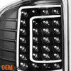 Fit 07-13 Chevy Silverado 1500 2500HD 3500HD Black LED Headlights+Tail Lights