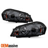For 06-13 Chevy Impala Halo Projector LED Headlights + Red Tail Lamps[Smoke Len]