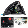For 06-13 Chevy Impala Halo Projector LED Headlights + Red Tail Lamps[Smoke Len]