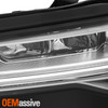 For 2016-2018 Audi A6 S6 [Full LED] Projectort Chrome Headlights Pair w/ LED DRL