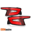 For 2024-2025 Chevy Trax LED Chrome Red Tail Lights Brake Lamp Pair Left+Right