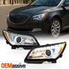 For 2014-2016 Buick LaCrosse [HID Type] Projector Headlights Pair LED DRL w/ AFS