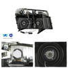 For 2004-2012 Chevy Colorado/GMC Canyon Black Headlights Pair w/LED Tube DRL