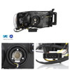 For 02-05 Ram 1500 Black Headlights Pair w/ LED Greeting DRL Sequential Signal