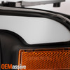 For 04-08 Ford F150 Black Headlights Pair w/ LED Greeting DRL Sequential Signal