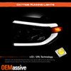 For 2014-2020 Toyota Tundra Black Headlights Pair w/ LED Tube DRL Running Light