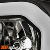 For 2007-2013 Toyota Tundra Black Headlights Pair w/ LED DRL Sequential Signal