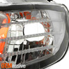 For 2006-2011 Honda Civic 4Dr Sedan Black Headlights Pair w/LED Tube DRL Running