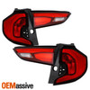 For 18-23 GMC Terrain Denali Red Tail Lights Pair Outer+Inner 4Pc w/LED Tube DRL