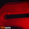 For 22-24 Chevy Equinox Halogen Chrome Red Tail Light Outer+Inner 2Pcs Passenger