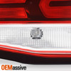 For 2022-2024 Chevy Equinox Halogen Type Chrome Red Tail Lights Inner Left+Right