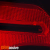 For 22-24 Chevy Equinox Halogen Type Chrome Red Tail Light Outer+Inner 2Pcs Left