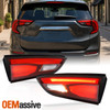 For 18-23 GMC Terrain SLE SLT Red Tail Lights Inner Pair w/ LED Tube DRL Signal