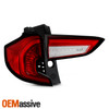 For 22-24 GMC Terrain Denali LED Tail Light Inner-Outer Driver Left Side Chrome