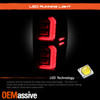 For 19-20 GM Sierra 1500 Black Smoked Tail Lights w/LED Greeting DRL Turn Signal