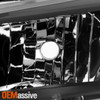 For 2015 2016 2017 Toyota Camry Projector Black Headlights Pair Driver+Passenger