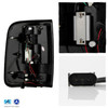 For 2004-2008 Ford F150 Black Tail Lights Pair w/ LED Brake Running +Red Parking