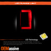 For 2004-2008 Ford F150 Black Tail Lights Pair w/ LED Brake Running +Red Parking