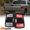 For 19-23 RAM 2500 3500 [Full LED] Black Tail Lights Pair w/ Sequential Greeting