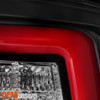 Fit 09-18 Dodge Ram 1500 2500 3500 [RED LED Tube] Running Black Tail Lights Pair