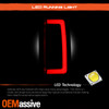 Fit 2015-2022 Chevy Colorado / GMC Canyon Black Housing RED Light Bar Tail Light