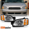 For 2000-2004 Subaru Legacy Brighton/ Baja Sport Headlights Chrome Housing Pair
