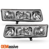 For 2002-2004 Saturn Vue Headlight Chrome Housing Driver - Passenger Side Pair