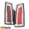 For 2008-2013 Cadillac CTS FULL LED Black Tail Lamp Pair w/Running Reverse Sedan