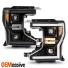 For 2020-2022 Ford F250 F350 SuperDuty Projector Black Headlights w/LED Tube DRL
