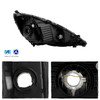 For 2009 2010 2011 Honda Fit [Halogen Type] Black Headlights Pair Left + Right