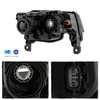 For 2017-2021 Jeep Grand Cherokee Halogen Type Projector Headlight Black Housing