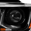 For 2017-2021 Jeep Grand Cherokee Halogen Type Projector Headlight Black Housing