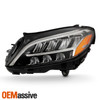 For 2019-2021 Mereceds Benz W205 C300 C43 AMG LED Black Headlight Left w/Non-AFS