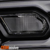 For 21-24 Dodge Durango Black Bezel Projector Headlights Pair w/ Halogen Signal